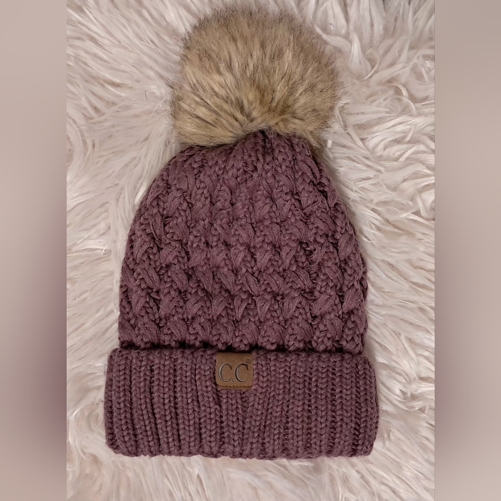 C.C Pom Pom Beanie OS